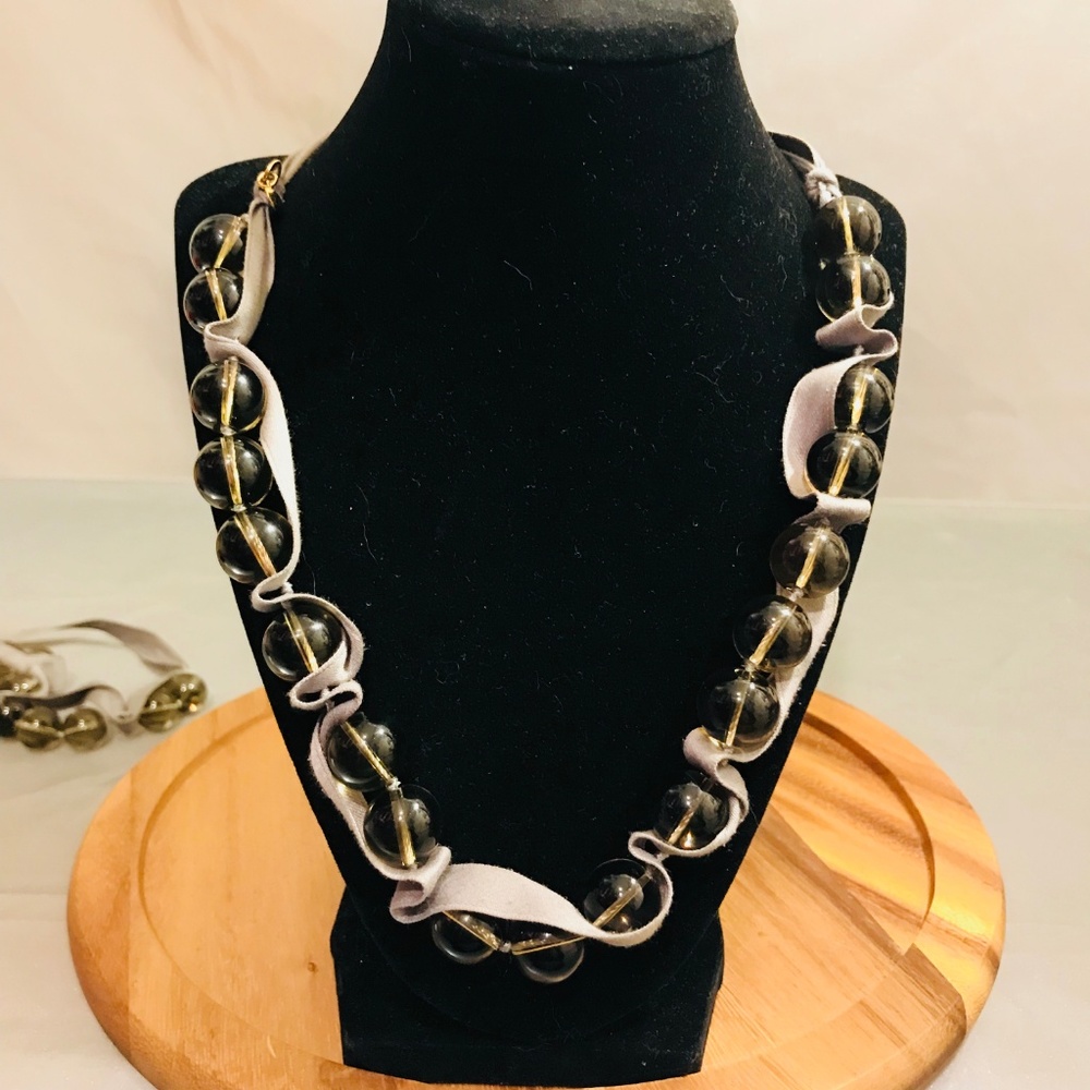 J Crew Ribbon Tie Necklaces Set of (2) #22